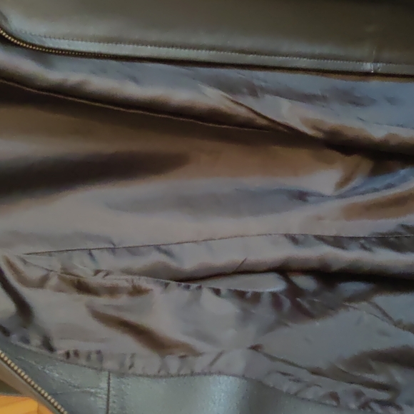 Worthington Black Leather Woman's Coat - Picture 4 of 8